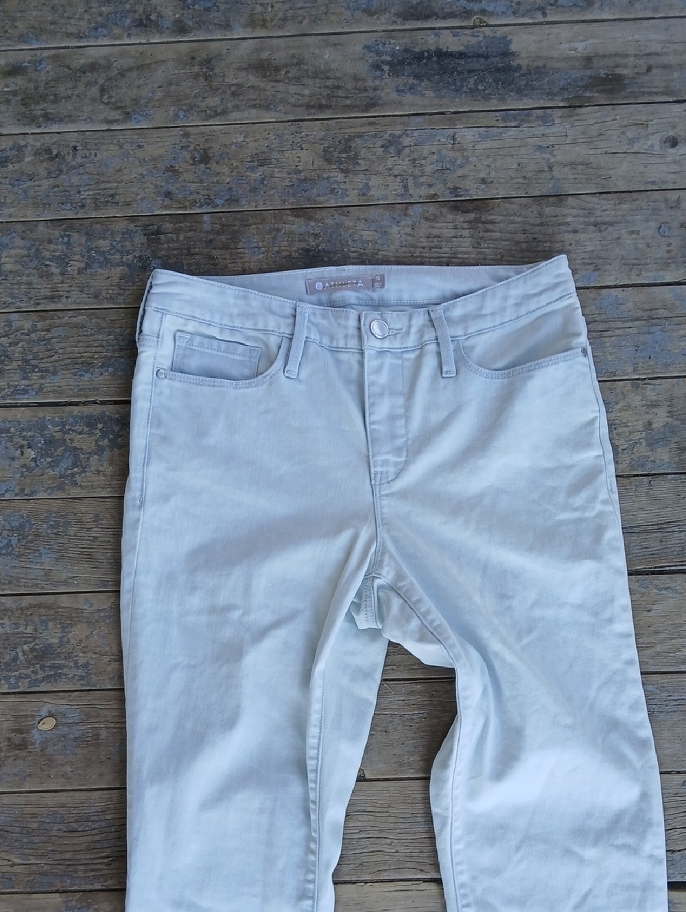Athleta Sculptek Skinny  Light Blue Jeans Size 10 - Picture 2 of 5